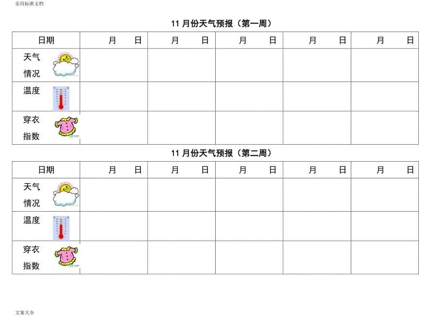 幼儿园教育大班天气预报实用模板_第5页