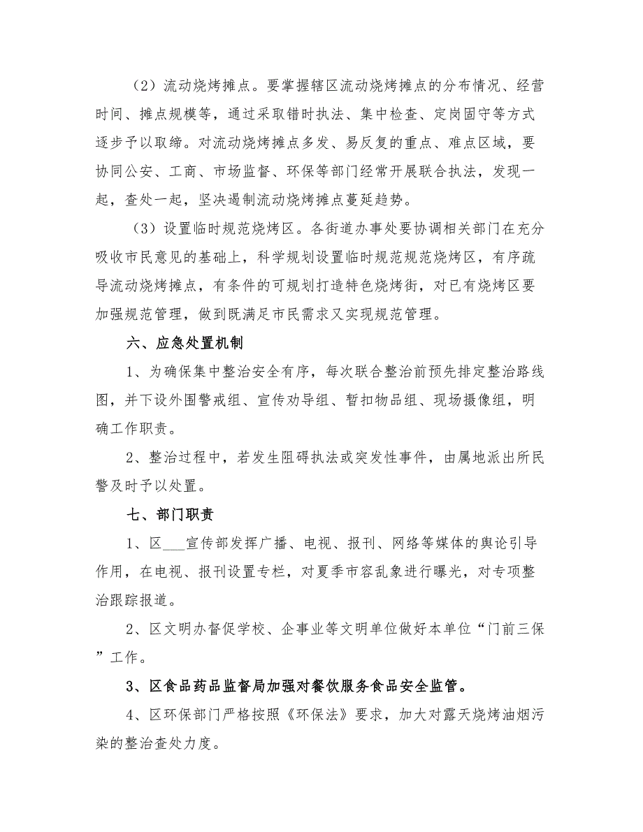 2022年夏季占道经营整治工作方案_第4页