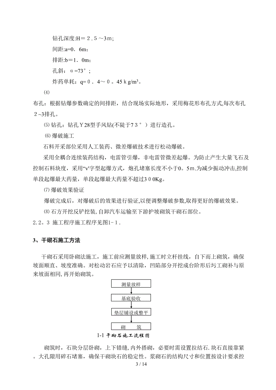 gA下游干砌石护坡施工方案_第3页