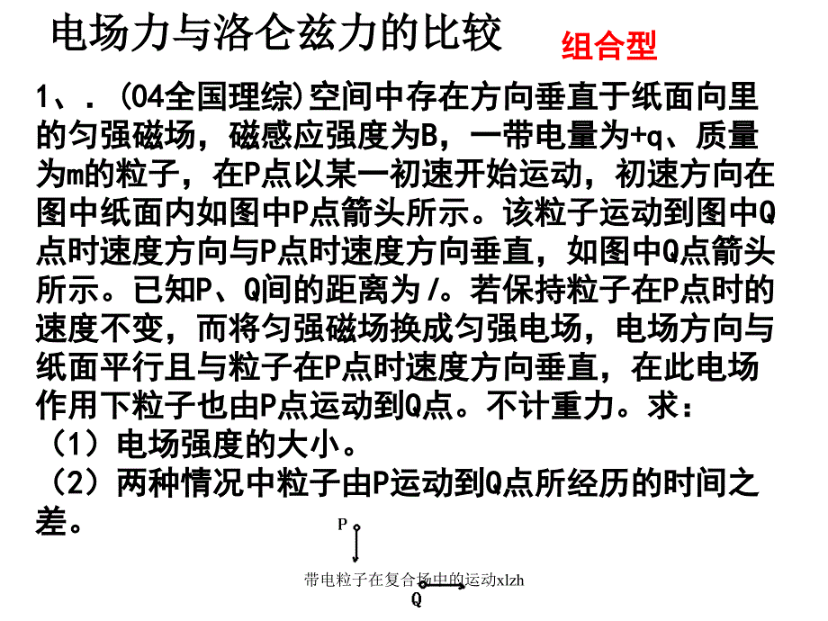 带电粒子在复合场中的运动xlzh课件_第3页