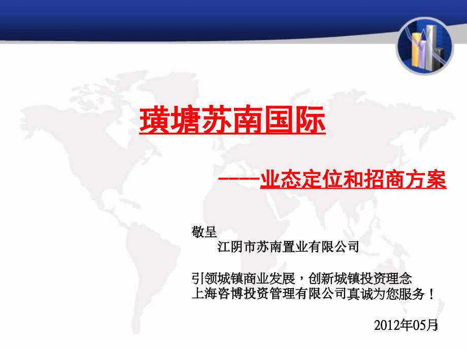 江苏江阴璜塘苏南国际定位及招商方案85p_第1页