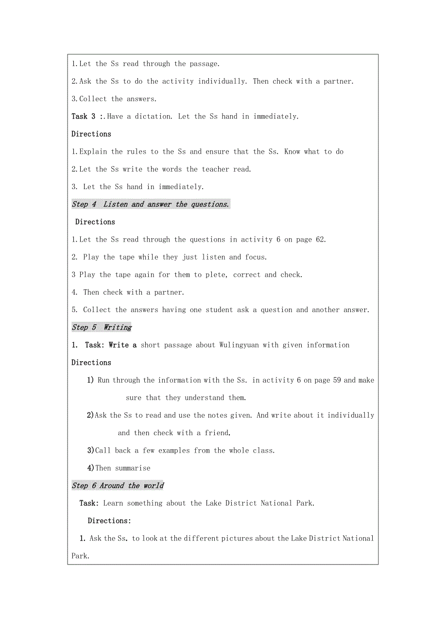 2022年八年级英语下册 Module 7 Time off Unit 3 Language in use教学设计 外研版_第3页