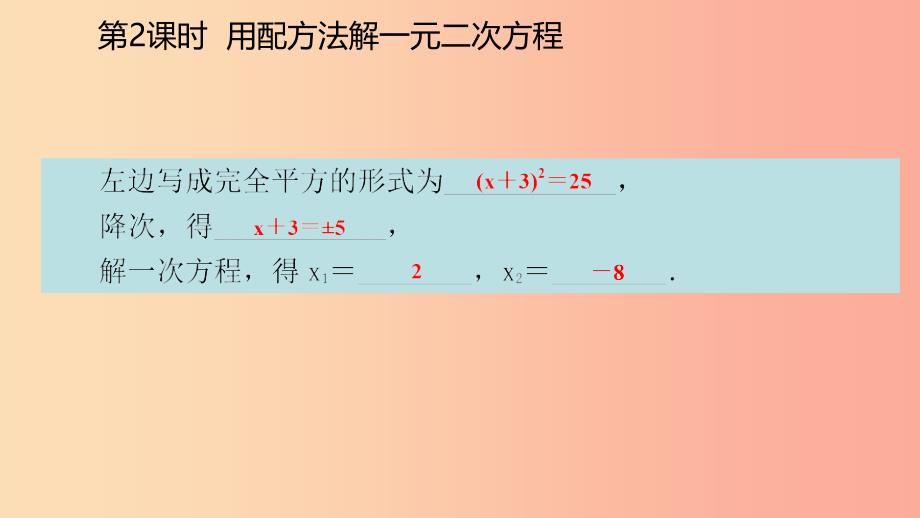 九年级数学上册 第21章 一元二次方程 21.2 解一元二次方程 21.2.1 用配方法解一元二次方程（预习） .ppt_第5页