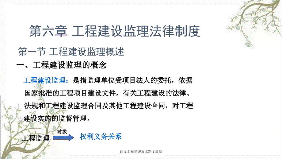 建设工程监理法律制度最新PPT课件_第1页