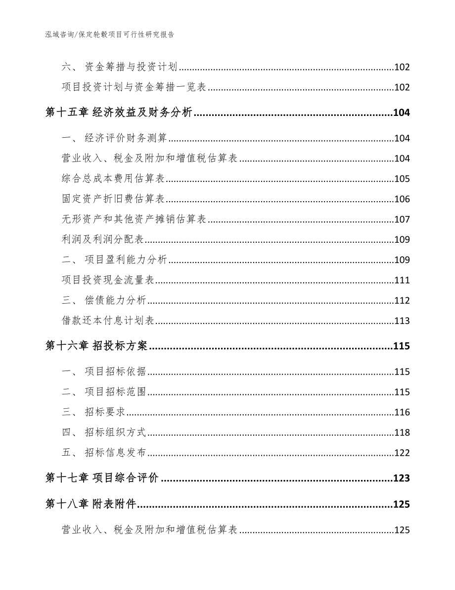 保定轮毂项目可行性研究报告_范文_第5页