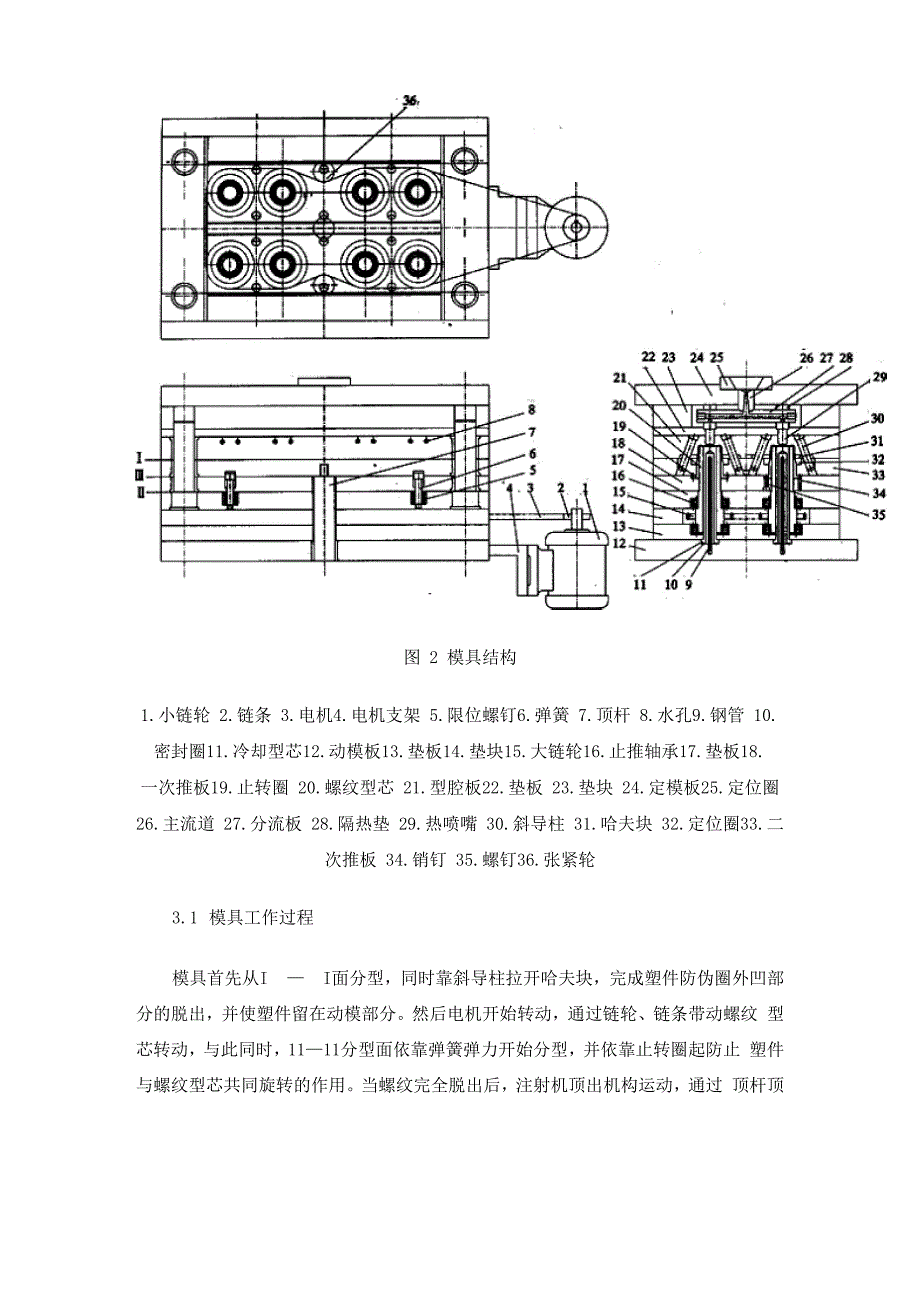 典型自动脱螺纹注射模设计_第3页