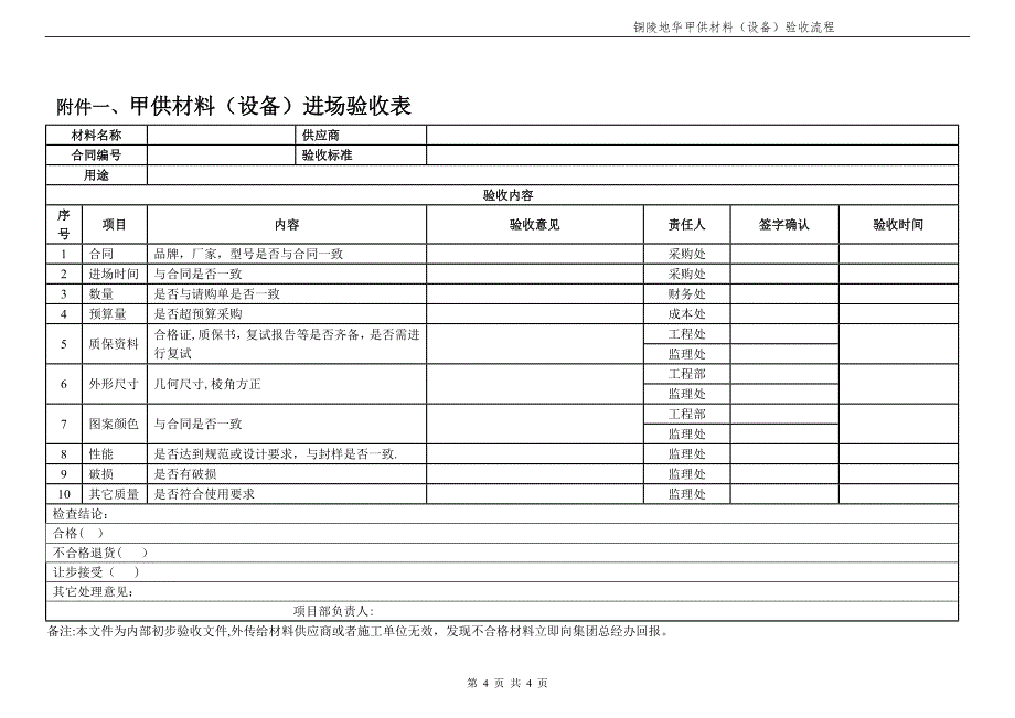 工程甲供材料验收流程_第4页