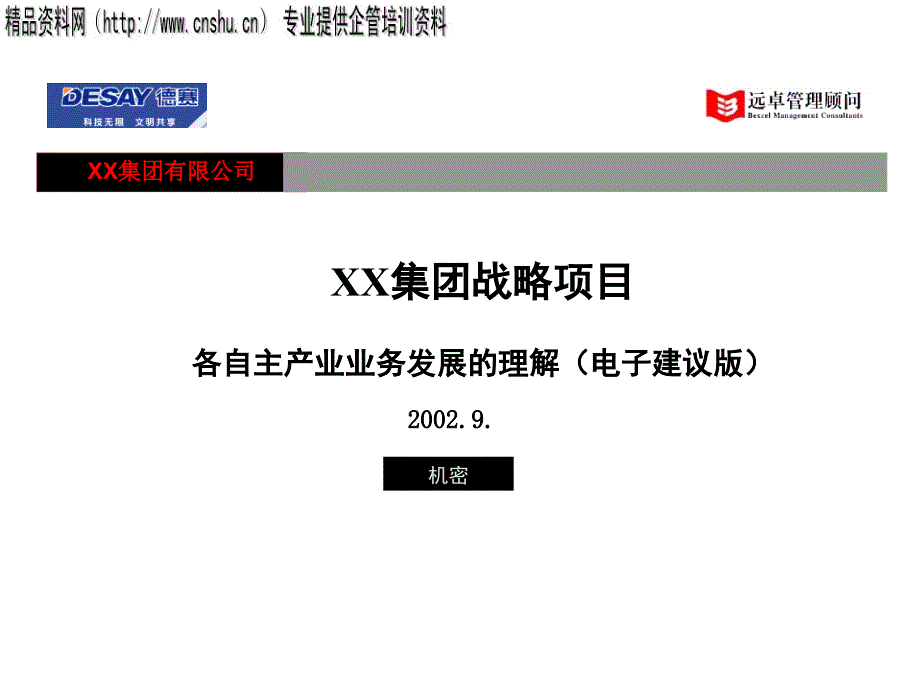 某集团战略项目业务发展电子设计_第1页