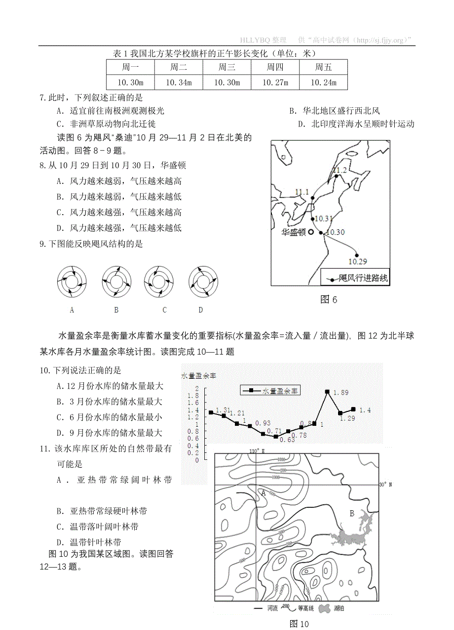 山东省威海市乳山一中2013届高三12月月考地理.doc_第2页