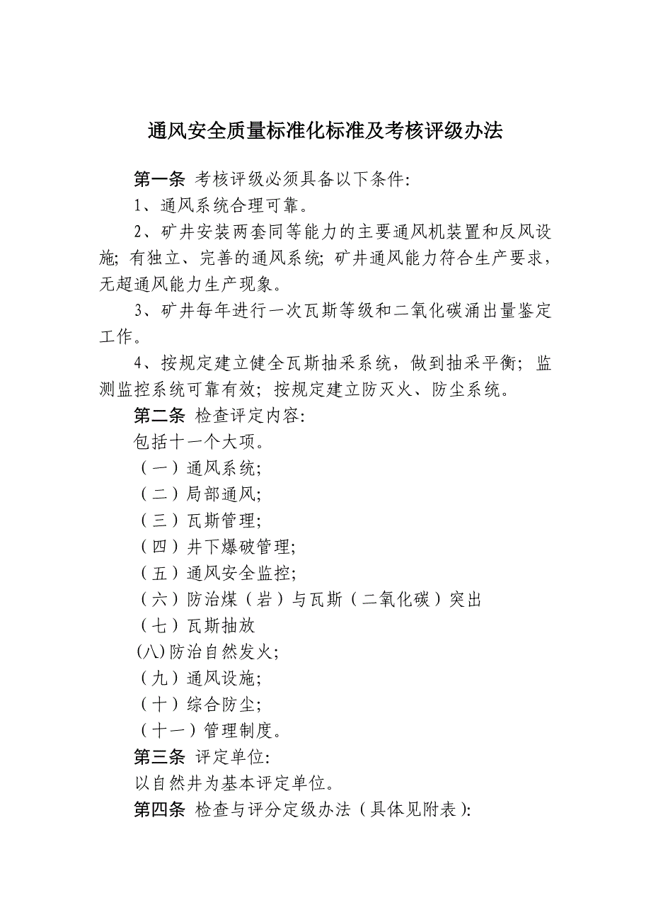 通风安全质量标准化标准_第1页