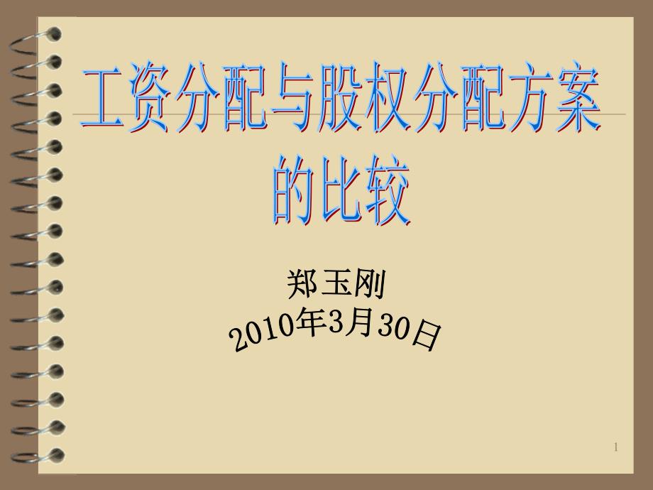 第二代处理薪酬分配与股权分配的管理工具_第1页