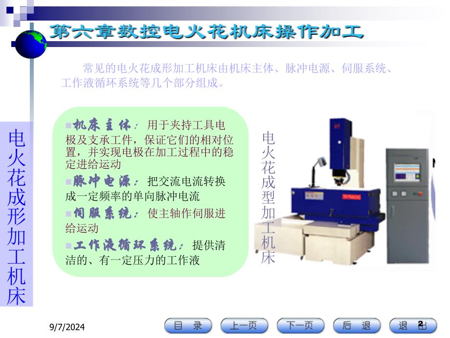 第6章数控电火花机床操作加工pt课件_第2页