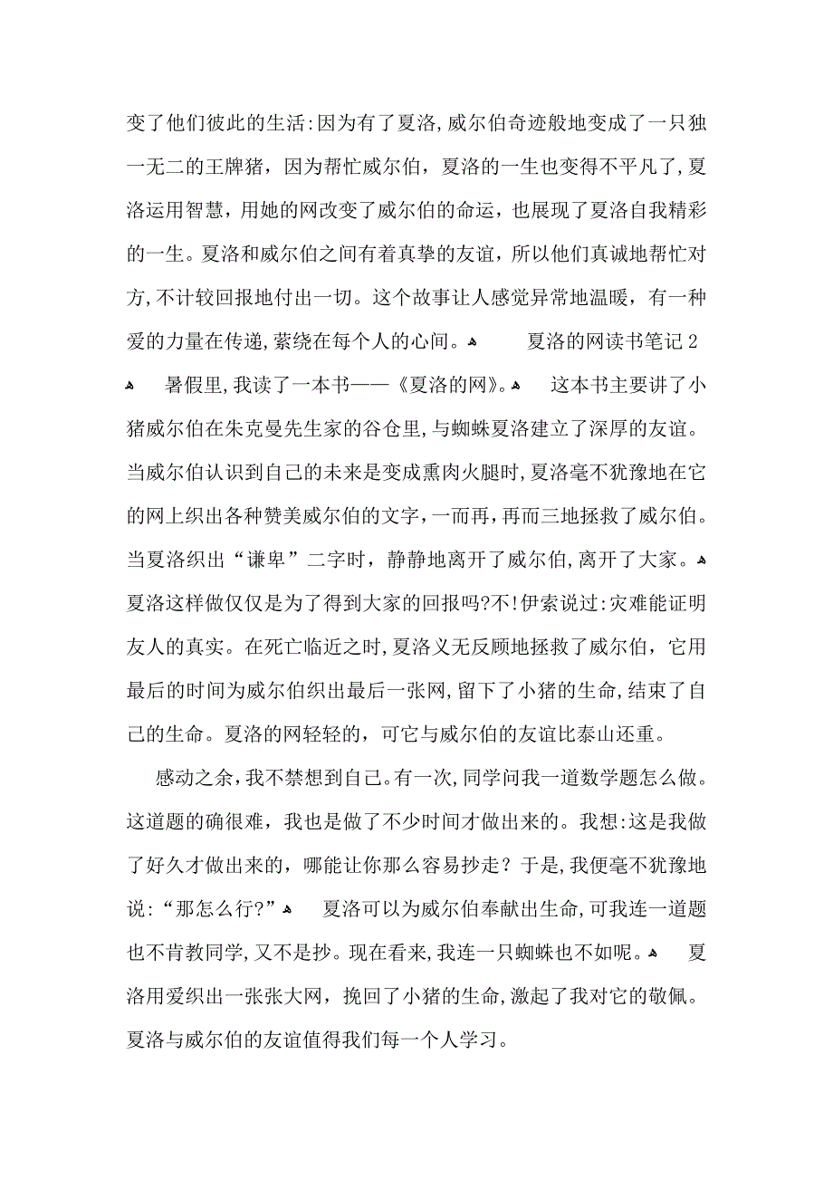 夏洛的网读书笔记通用15篇3_第2页