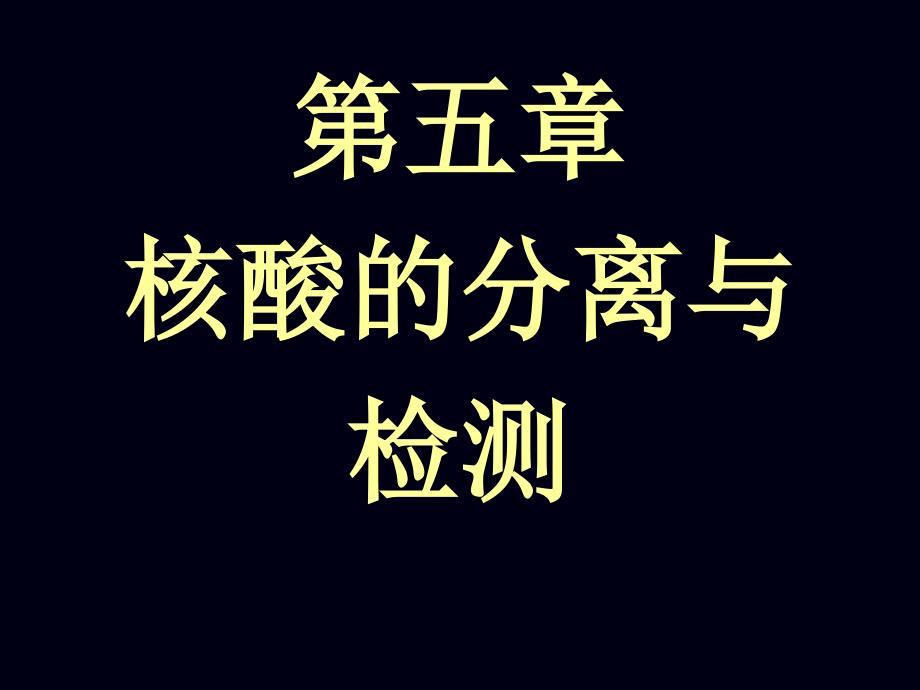 05核酸分离检测_第1页