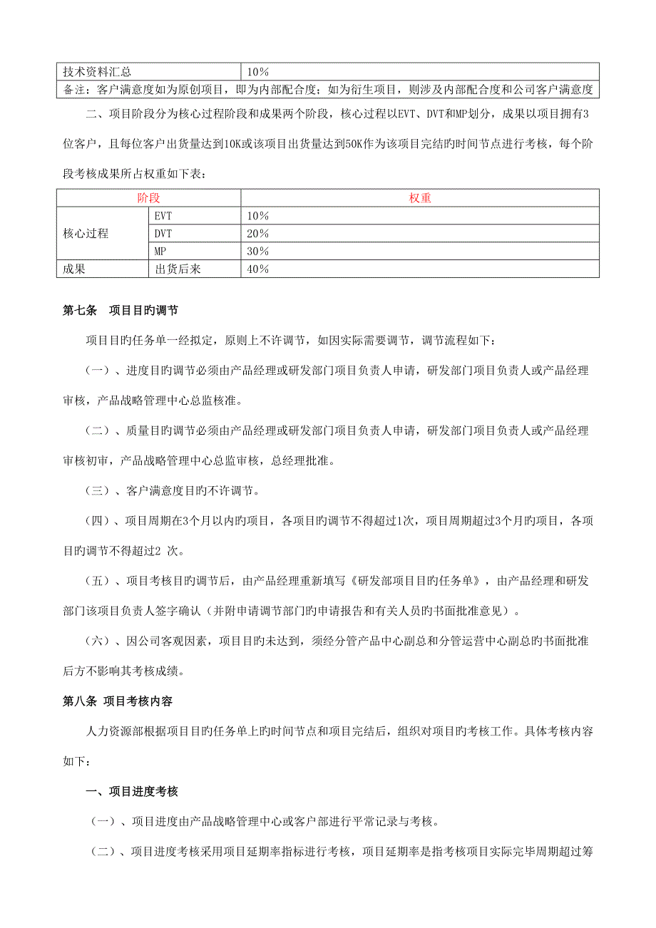 上海科技有限公司研发部绩效考评新版制度_第3页