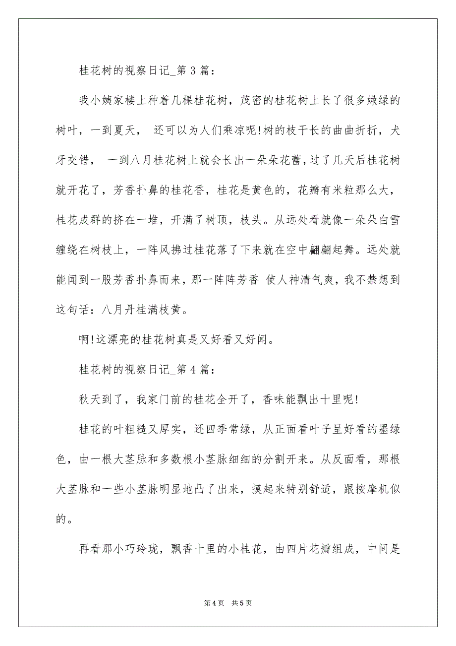 2023桂花树的观察日记作文300字范文.docx_第4页