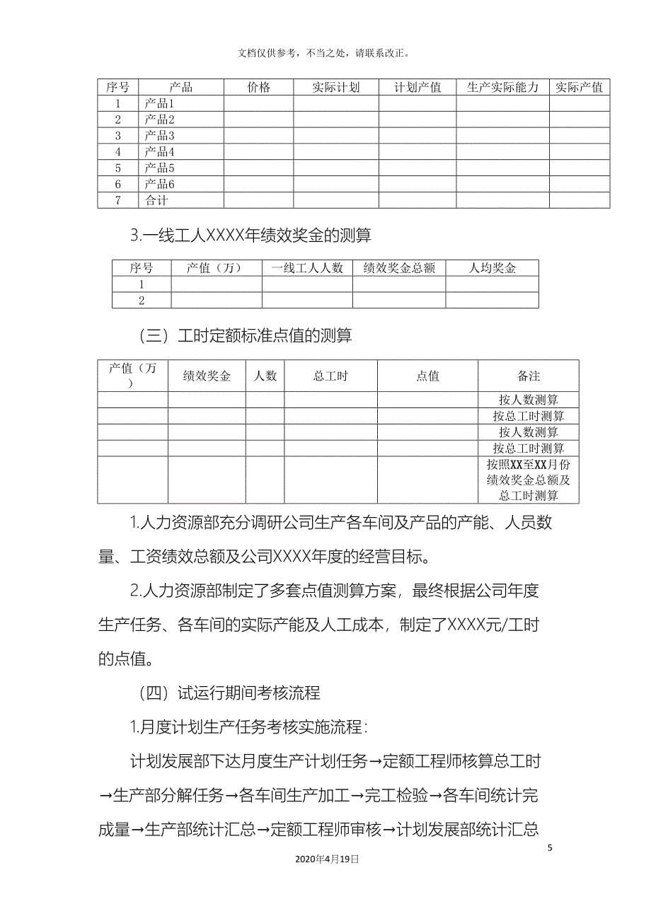 工时定额考核实施方案非常好.docx_第5页