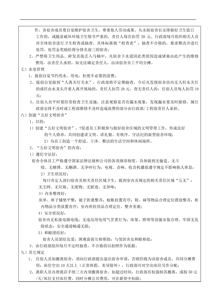 员工宿舍管理规定_第4页