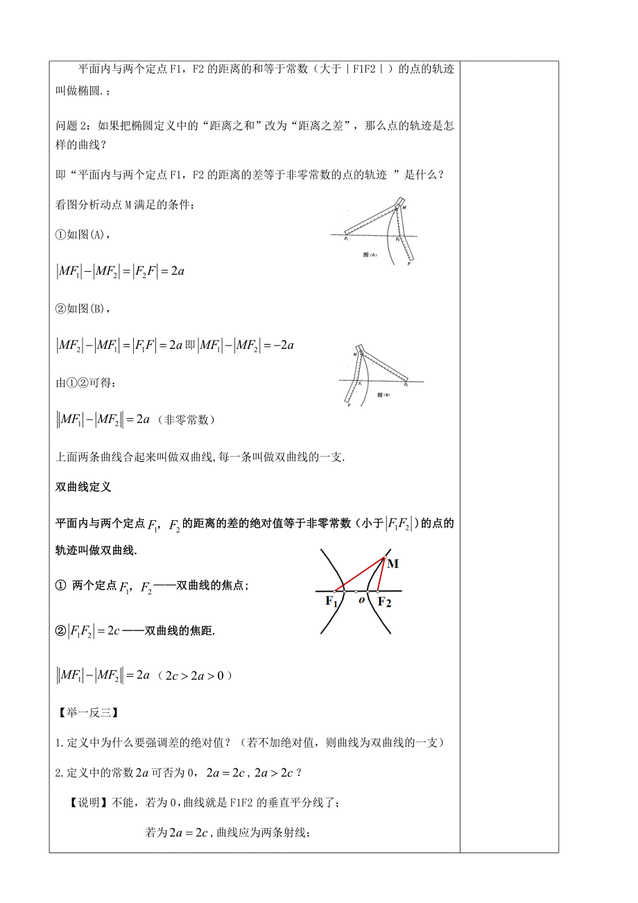 选修21双曲线集体备课教案双曲线的方程及其应用_第2页