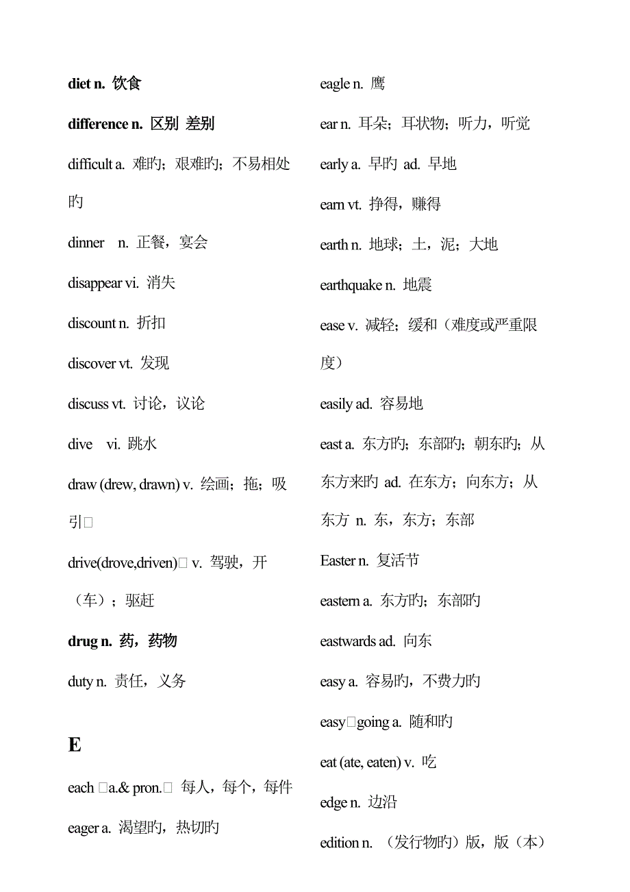 2022年成考英语考前突击巩固词汇新.doc_第3页