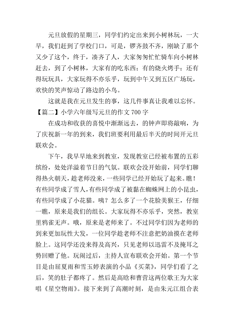 小学六年级写元旦的作文700字.doc_第2页