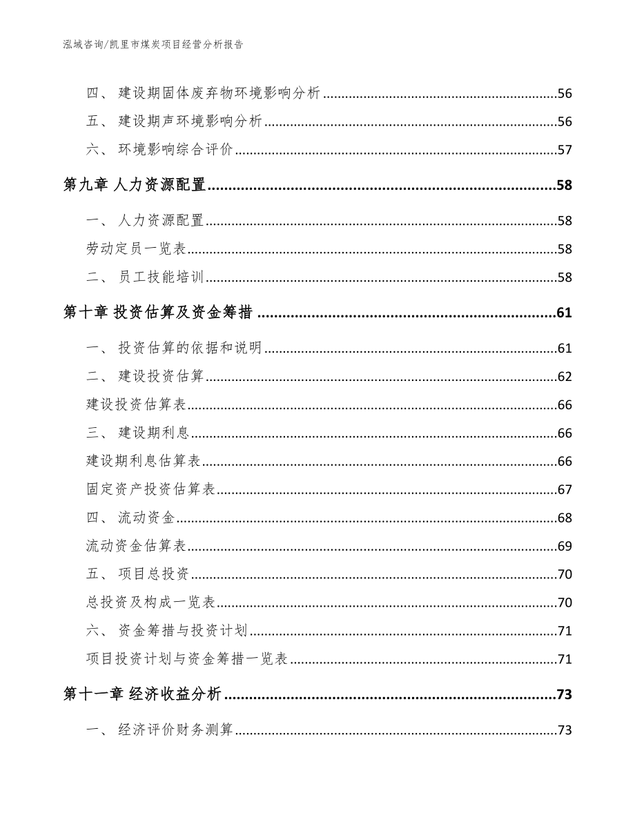 凯里市煤炭项目经营分析报告【模板范本】_第4页