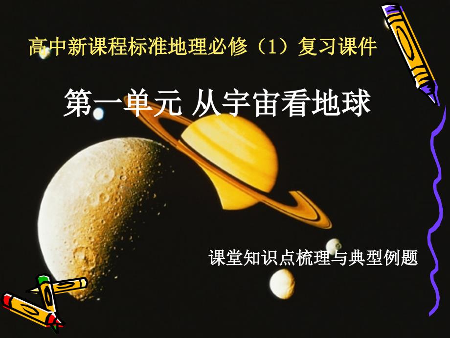 高一地理必修一复习通用课件_第1页