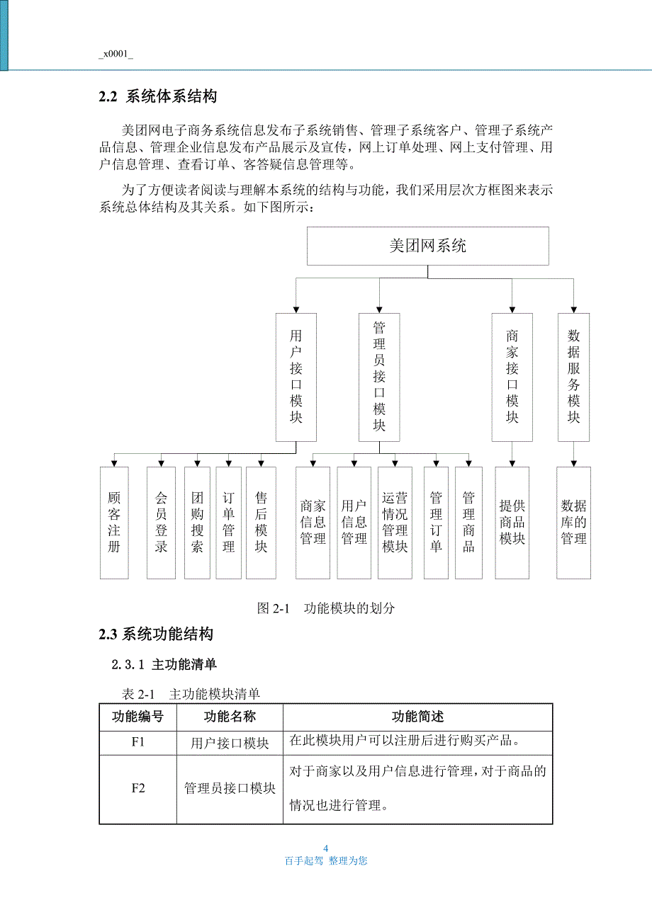 系统设计说明书美团网_第4页