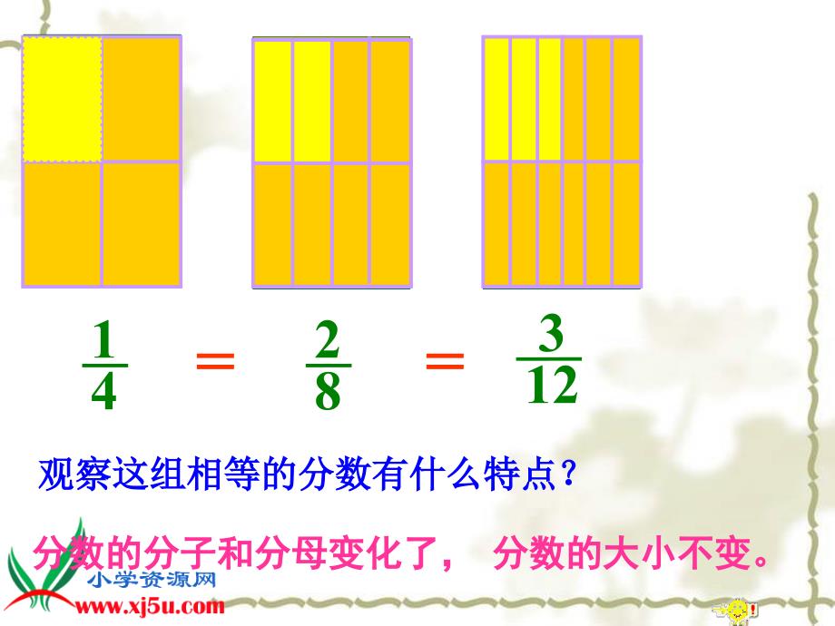 北师大版数学五年级上册分数的基本性质PPT课件.ppt_第4页