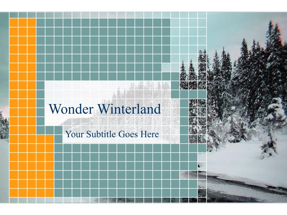 精美商业PPT模板wonderwinterland031_第1页