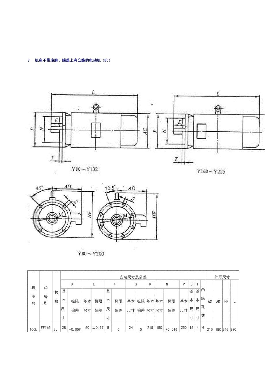 电机外型及安装尺寸_第5页