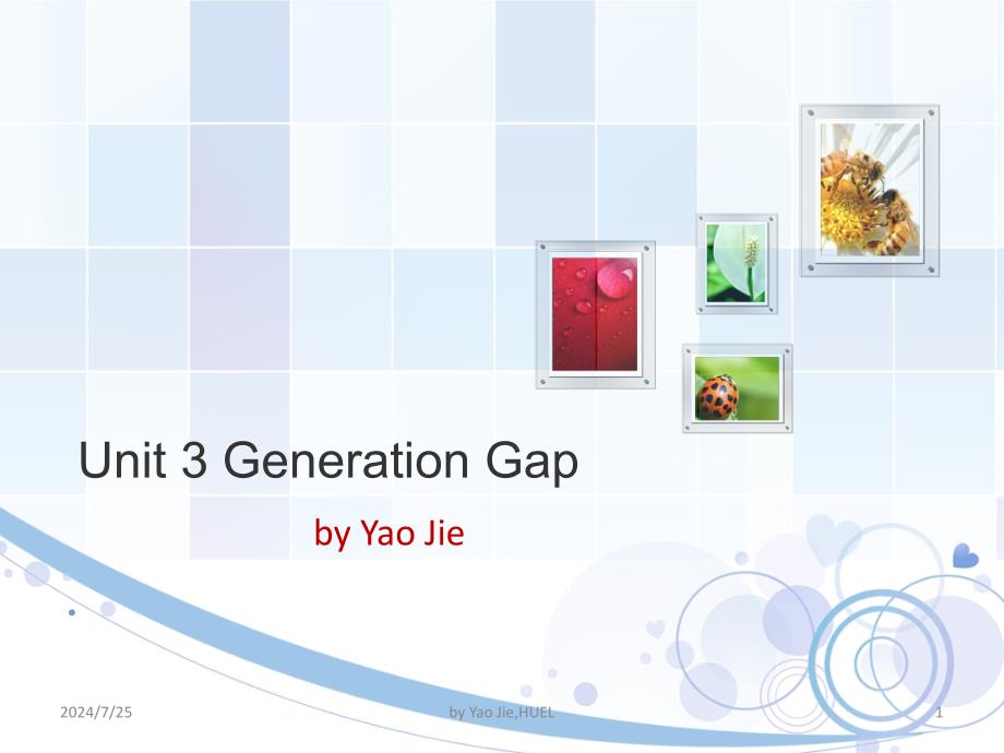 全新版大学英语2第二版Unit3GenerationGap_第1页