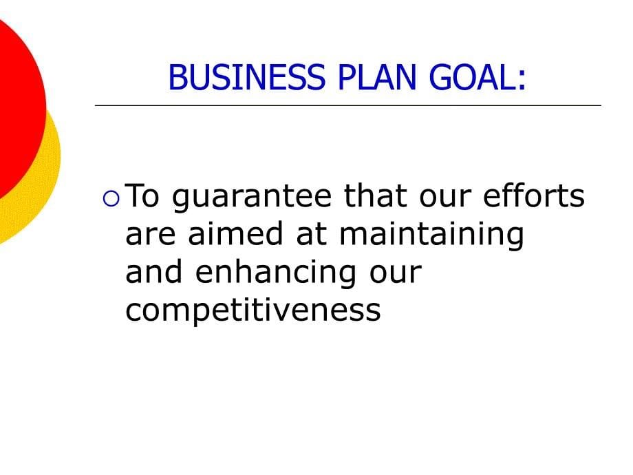 BUSINESS PLAN FIRST STEPS_第5页