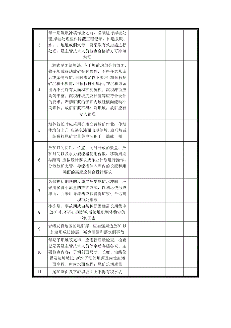 尾矿库检查表_第2页