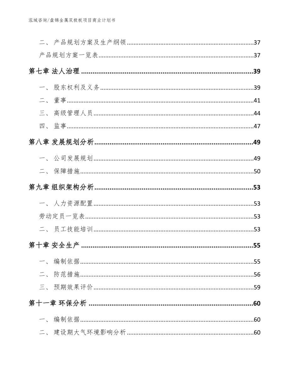 盘锦金属双极板项目商业计划书_第5页