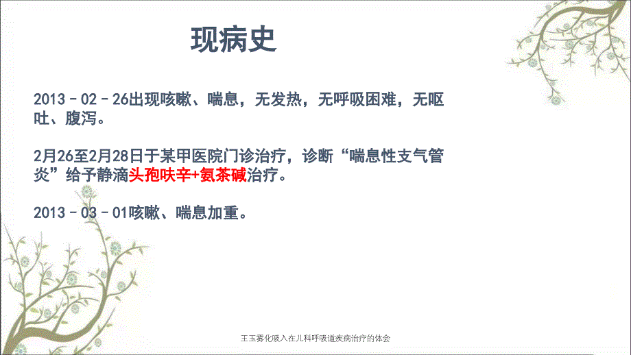 王玉雾化吸入在儿科呼吸道疾病治疗的体会_第4页