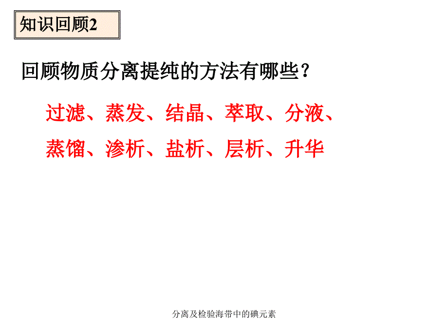 分离及检验海带中的碘元素课件_第3页