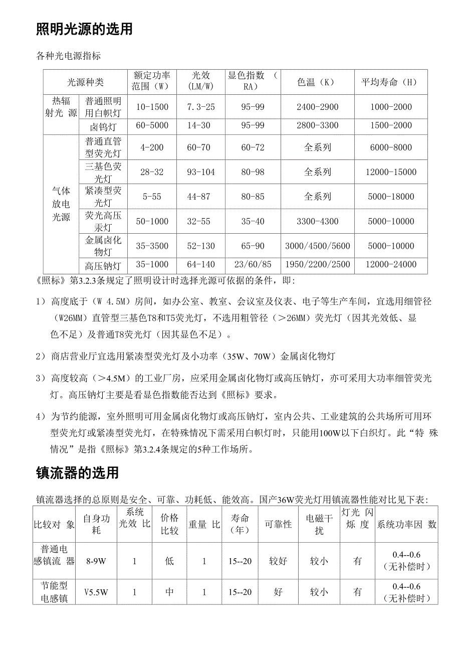 建筑照明光源灯具选用及照明设计计算_第1页