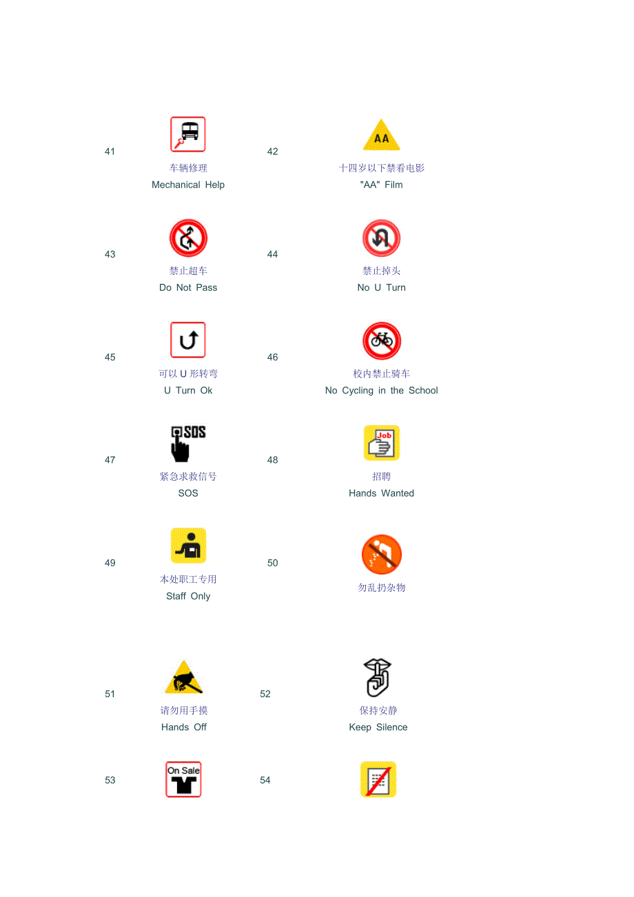 100个常见的公共标志和说明_第4页