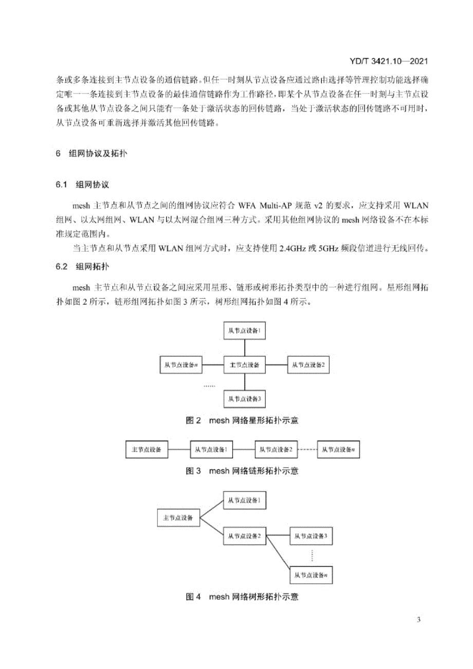 YD_T 3421.10-2021 基于公用电信网的宽带客户智能网关 第10部分：无线mesh组网技术要求.docx_第5页