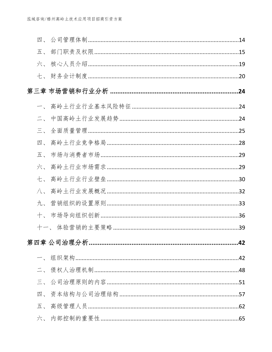 梧州高岭土技术应用项目招商引资方案_模板范文_第4页