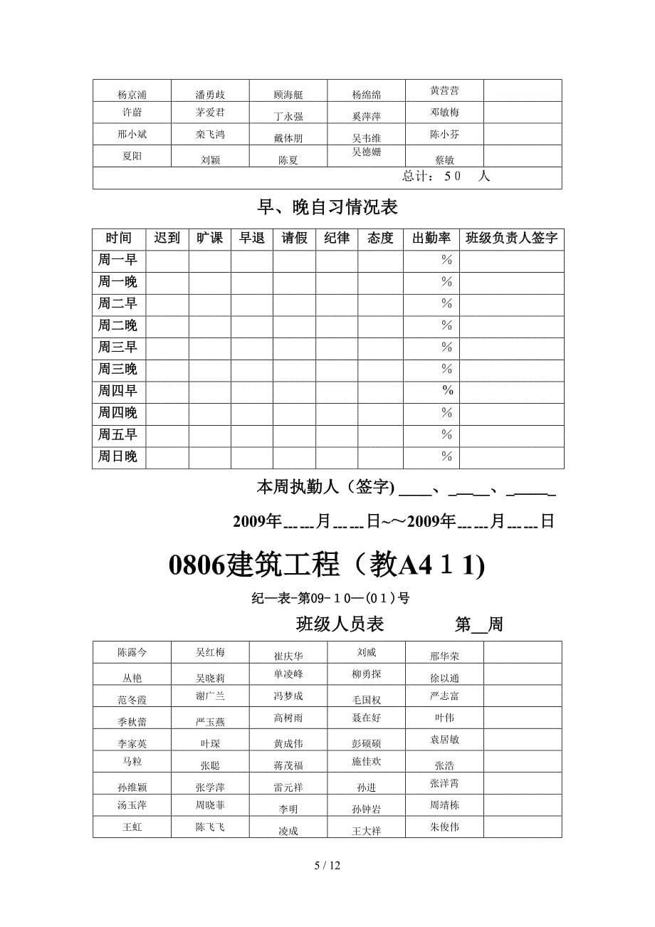 08届查班表格_第5页