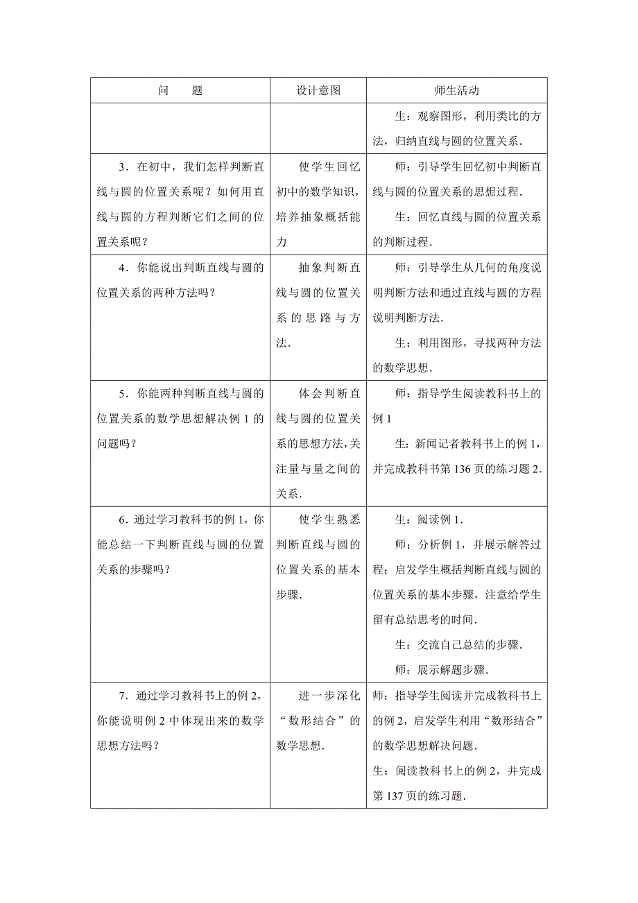 2022新人教A版必修二4.2《直线圆的位置关系》word教案1_第2页