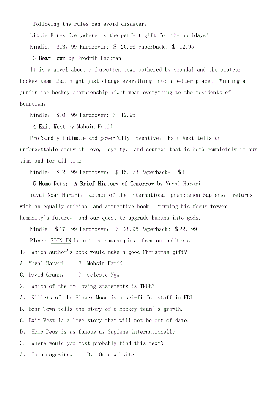 江西省上高二英语中近年届高三英语上学期第四次月考试题(含解析)(最新整理).docx_第4页