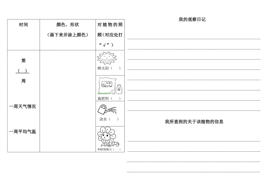 小学植物生长观察记录表.doc_第2页