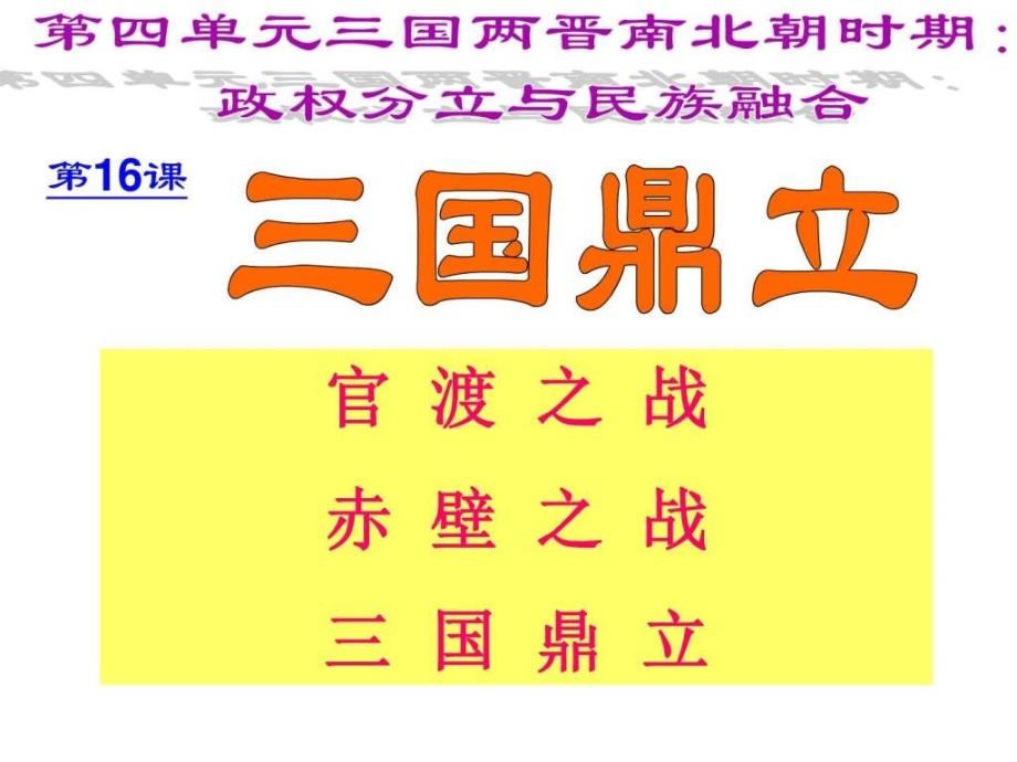 新人教版历史七年级上册第16课三国鼎立件(_第3页