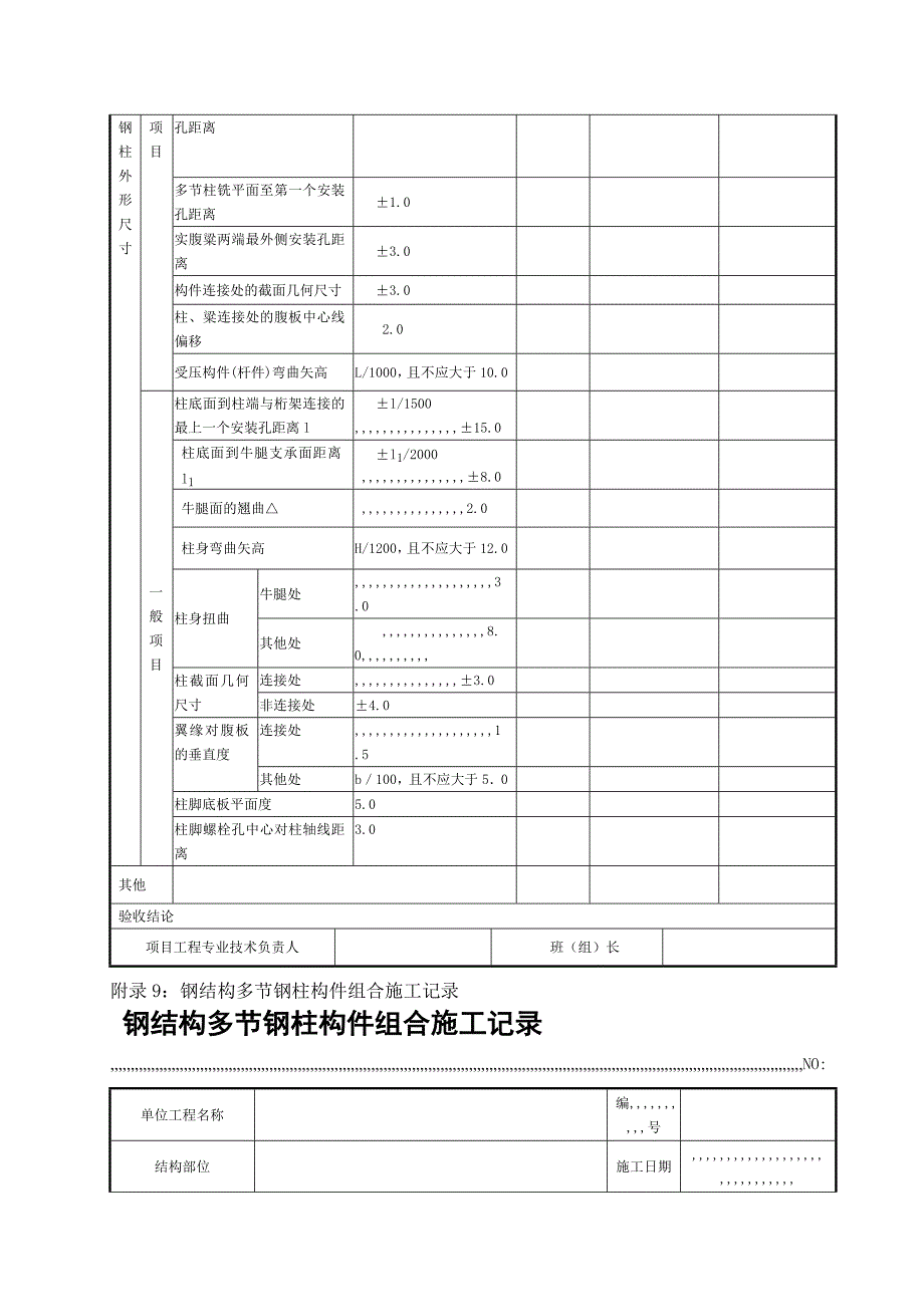 va6钢结构端部铣平及装置焊缝坡口加工构件施工记录最新_第3页