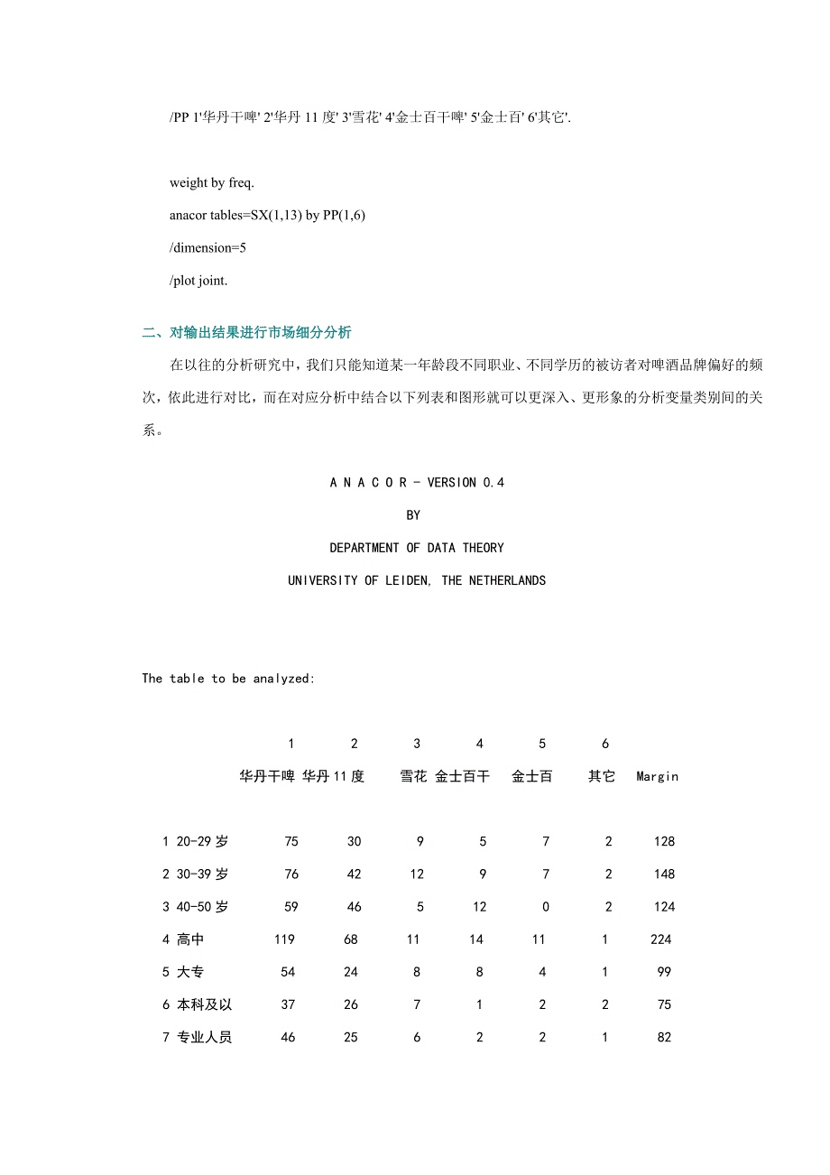 对应分析技术在市场细分和产品定位中的应用_第4页