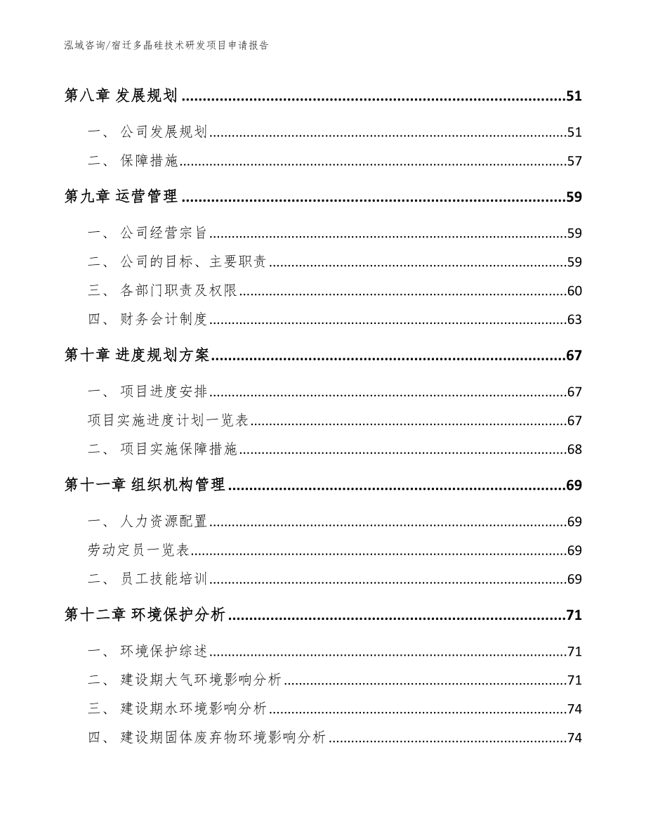 宿迁多晶硅技术研发项目申请报告_第3页