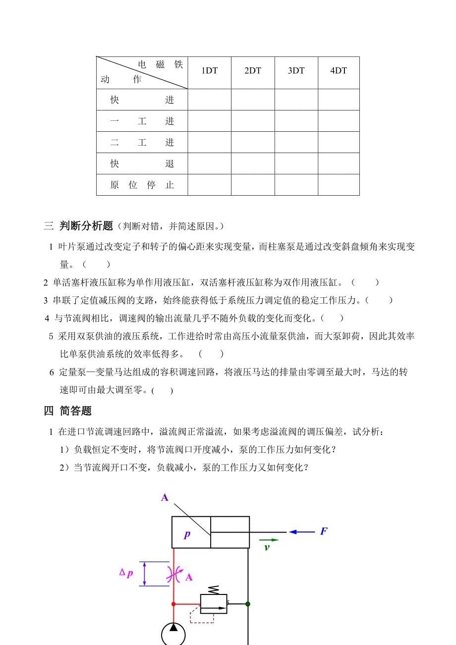 液压传动试卷含答案.doc_第5页